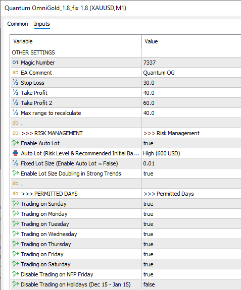 quantum-omnigold-settings